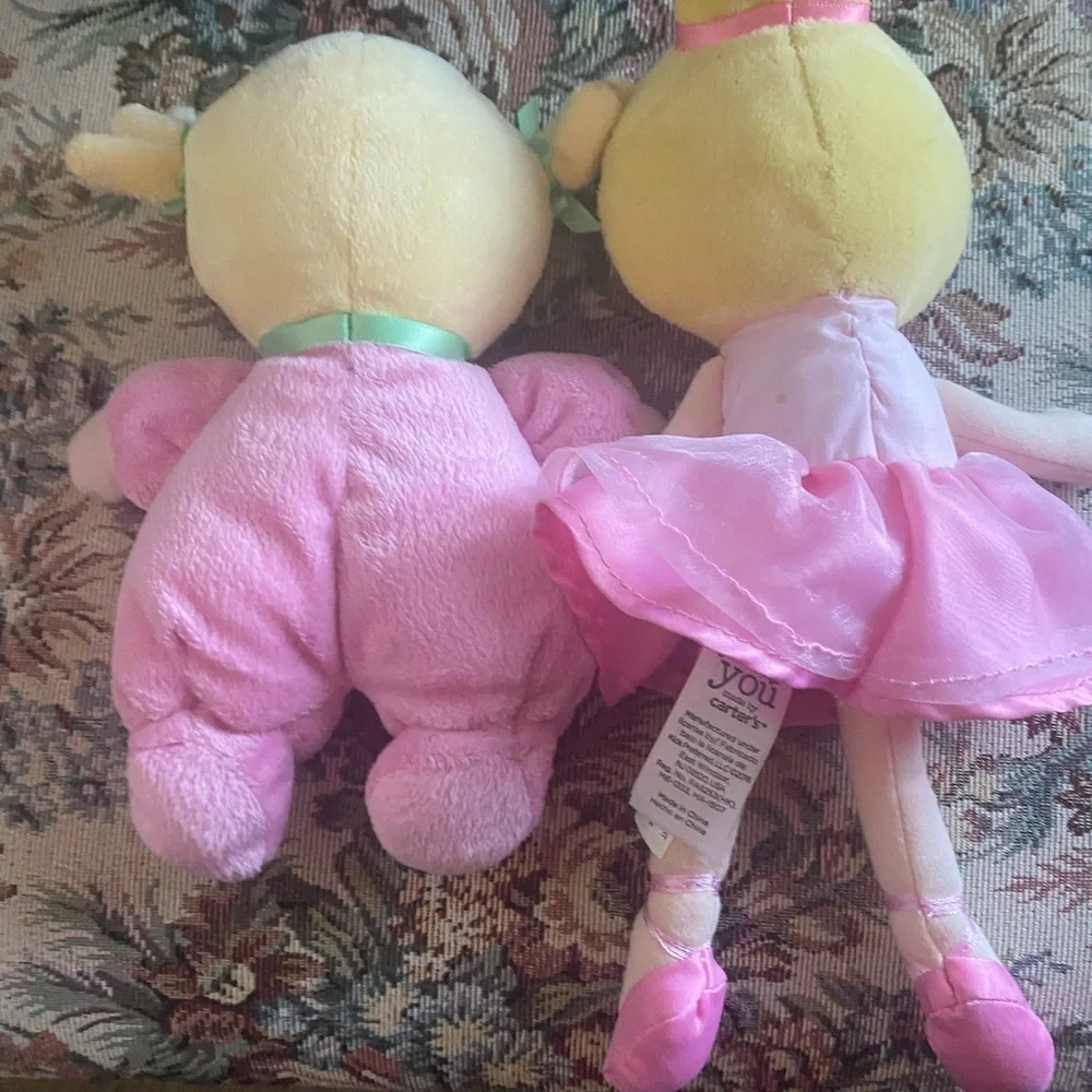 Carter's Just One Ballerina Rattle & Fisher-Price My Little Doll Pink Plush Toys